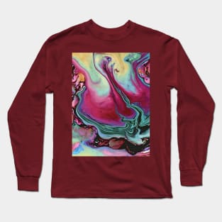 Colorful abstract marble Long Sleeve T-Shirt